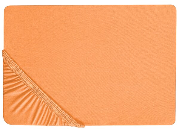 Prostěradlo s gumou JANBU Bavlna 180 x 200 cm Oranžová