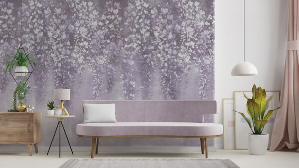Vliesová obrazová tapeta, Listy, Z66896, 5,10 X 3 m, Satin Flowers, Zambaiti Parati