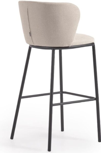 Kave Home Béžová barová židle Ciselia 75 cm