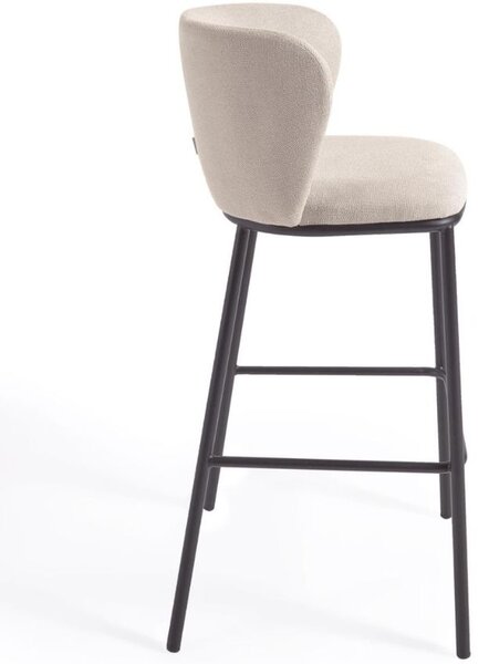 Kave Home Béžová barová židle Ciselia 75 cm