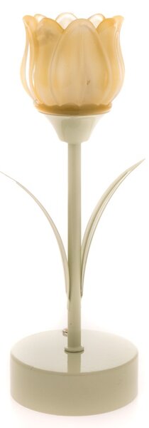 Stolní lampa TULIPÁN zelená/žlutá
