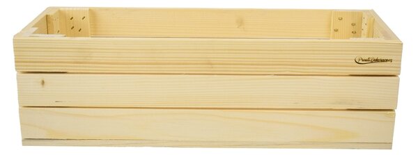 Dřevěný truhlík přírodní 30 cm