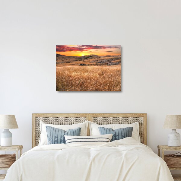Skleněný obraz pole (70x50 cm)