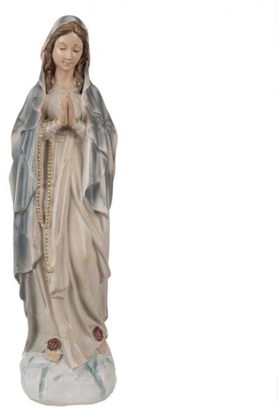 Socha panenky Marie v modrém plášti – 35 cm