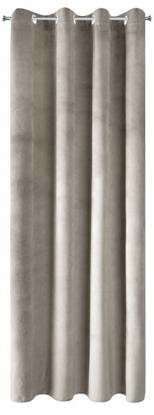 ZATEMŇOVACÍ ZÁVĚS NA KROUŽCÍCH PIERRE 140X250 CM BÉŽOVÁ