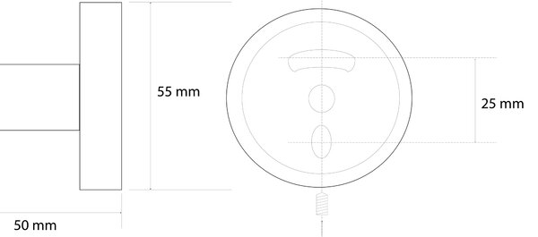 Sapho Sapho, X-ROUND GOLD věšáček, zlatá, XR205GB
