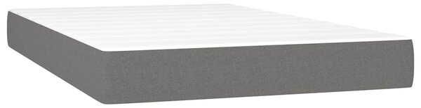 Box spring postel s matrací a LED tmavě šedá 120x200 cm textil 3133542