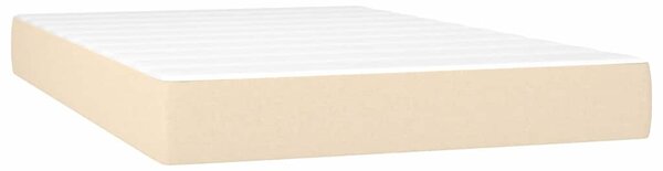 Box spring postel s matrací a LED krémová 120 x 200 cm textil 3133146