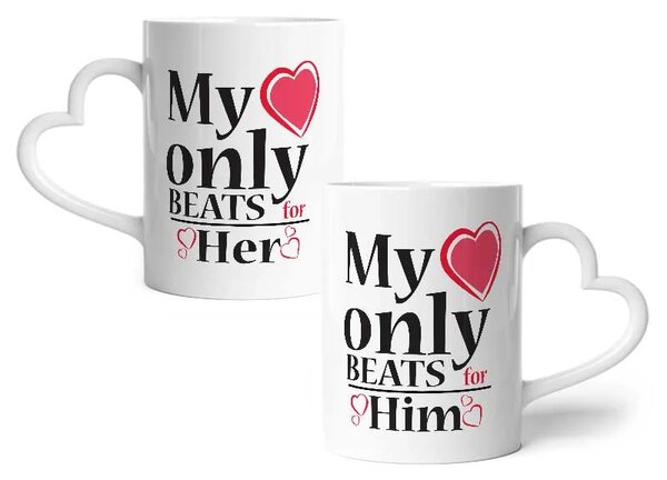 Sablio Hrnky My heart only beats: 2ks 330ml