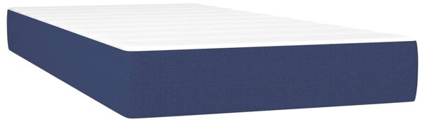 Box spring postel s matrací a LED modrá 80 x 200 cm textil 3133115