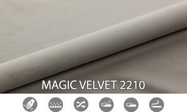 Boxspring postel 140 cm Foxtrot (světlobéžová) (s matrací a úl. prostorem)