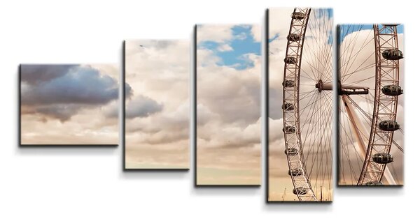 Sablio Obraz - 5-dílný London eye - 100x60 cm