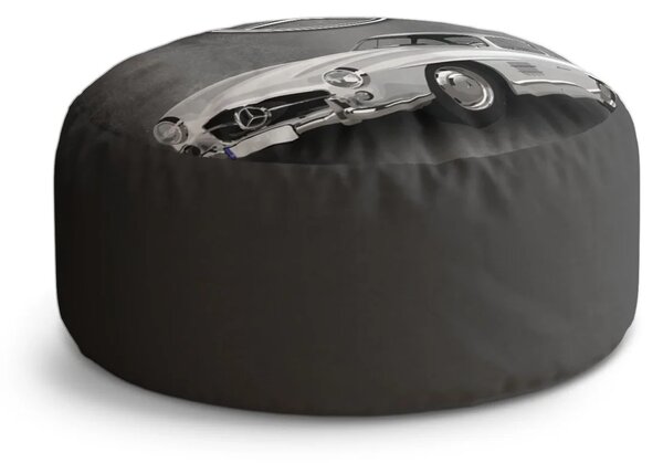 Sablio Taburet Circle Mercedes-Benz 300 SL Šedé pozadí: 38x48 cm