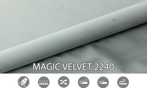Boxspring postel 140 cm Carla (světle šedá) (s úložným prostorem)