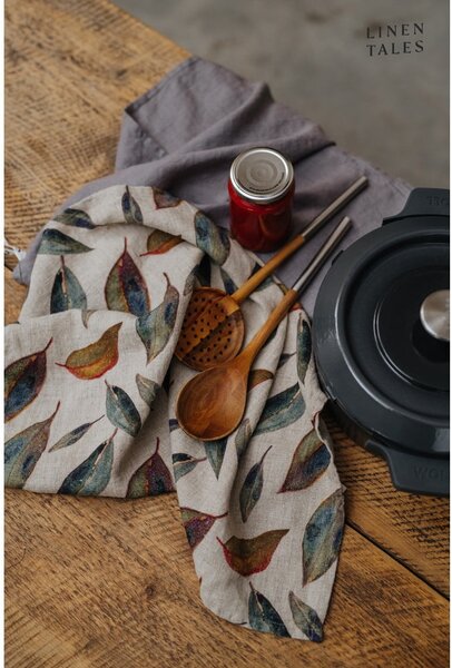 Lněná utěrka 65x65 cm Golden Fall – Linen Tales
