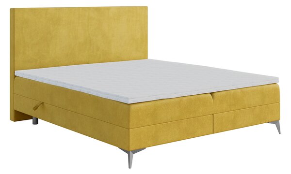 Manželská postel Boxspring 120 cm Ricky (limetková) (s matrací a úl. prostorem). Vlastní profesionální přeprava až k Vám domů 1043433