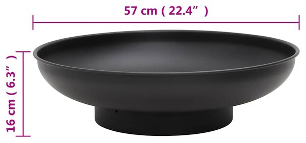 Přenosné ohniště 57 cm ocel 313342