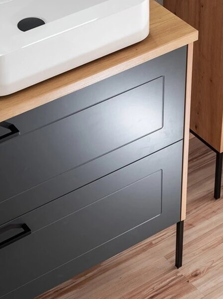 Comad Umyvadlová skříňka Madera 820 2S dub artisan/grafit