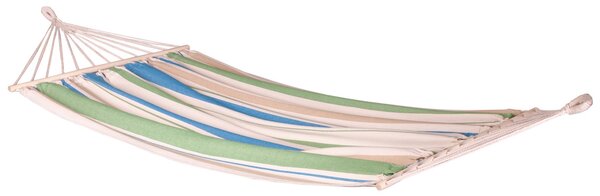 Houpací síť s tyčemi La Siesta Chillounge Single Barva: bílá/zelená