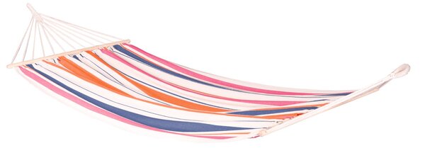 Houpací síť s tyčemi La Siesta Chillounge Single Barva: bílá/oranžová