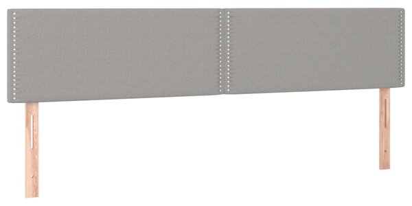 Box spring postel s matrací světle šedá 180 x 200 cm textil 3139993