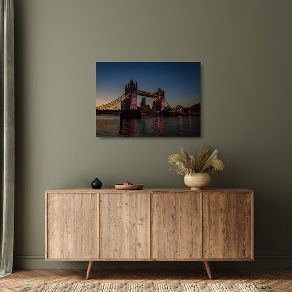 Skleněný obraz - Tower bridge (70x50 cm)