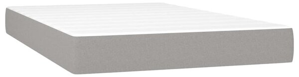 Box spring postel s matrací a LED světle šedá 120x200 cm textil 3133701