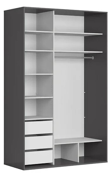 Šatní skříň Flex 150/236, grafit