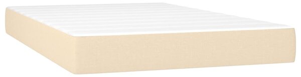 Box spring postel s matrací a LED krémová 120 x 200 cm textil 3133706