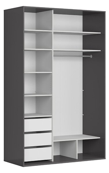 Šatní skříň Flex 150/238, grafit