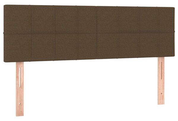 Box spring postel s matrací tmavě hnědá 140x190 cm textil 3140052