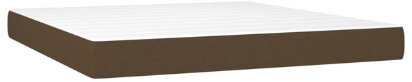 Box spring postel s matrací tmavě hnědá 160x200 cm textil 3136768