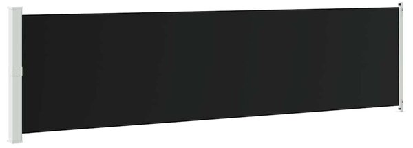 Zatahovací boční markýza / zástěna 600 x 160 cm černá 313375