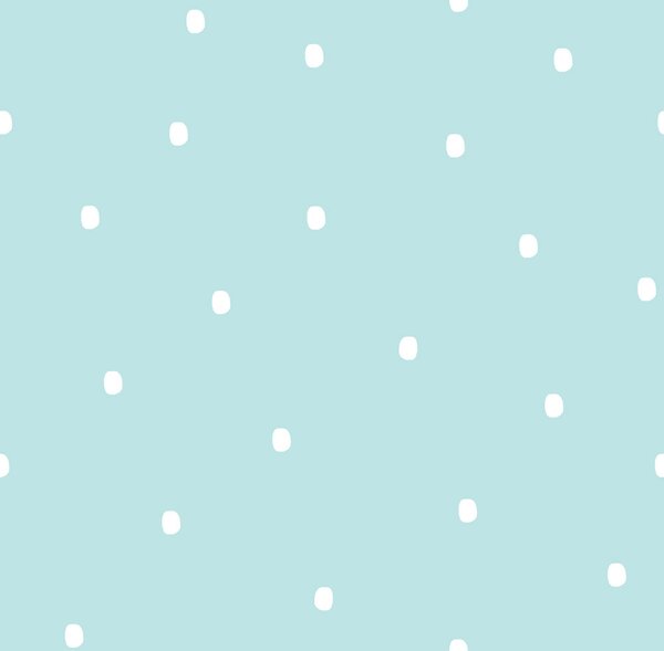 Tyrkysová papírová tapeta s puntíky / skvrnami, 460-1, Pippo, Ichwallcoverings ROZBALENO