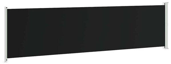 Zatahovací boční markýza / zástěna 600 x 160 cm černá 313375