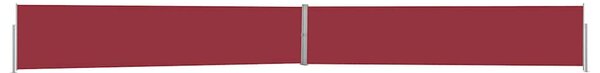 Zatahovací boční markýza / zástěna 140 x 1200 cm červená 313392
