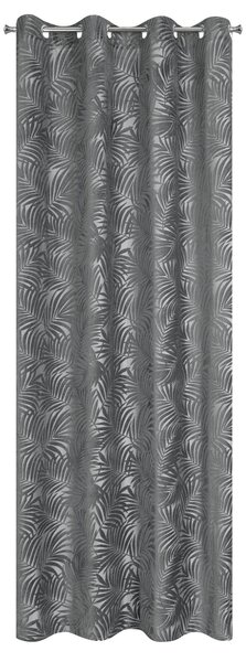 ZÁVĚS NA KROUŽCÍCH LIVIA 140X250 CM ŠEDÁ