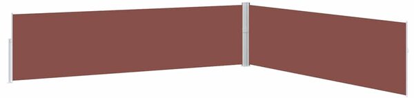 Zatahovací boční markýza / zástěna 170 x 1200 cm hnědá 313396