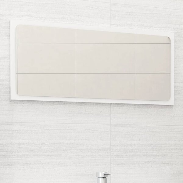 Koupelnové zrcadlo bílé 80 x 1,5 x 37 cm dřevotříska