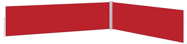 Zatahovací boční markýza / zástěna 170 x 1200 cm červená 313398
