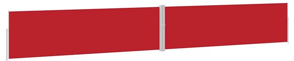 Zatahovací boční markýza / zástěna 170 x 1200 cm červená 313398
