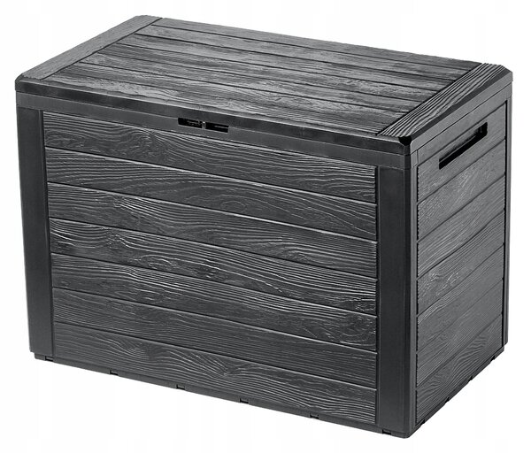Zahradní úložný box plast 190 l šedý