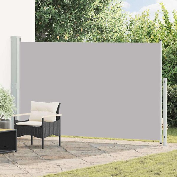 Zatahovací boční markýza 180 x 314 cm šedá 313401