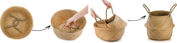 Tutumi Přírodní koš BOHO YT21B-35