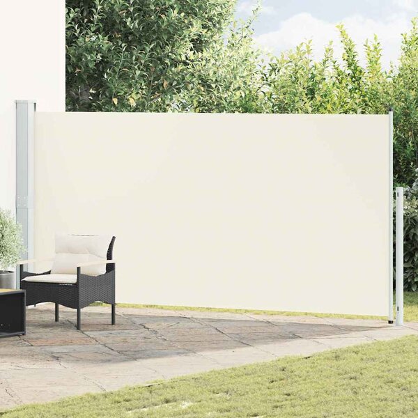 Zatahovací boční markýza 180 x 514 cm krémová 313406