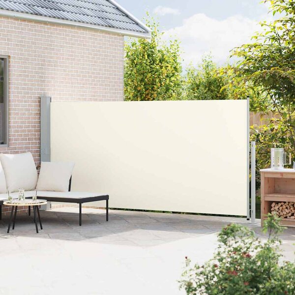 Zatahovací boční markýza 180 x 514 cm krémová 313406