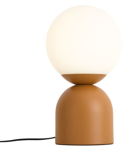 Stolní lampa Hotelový šik oranžová s opálovým sklem - Pallon Trend