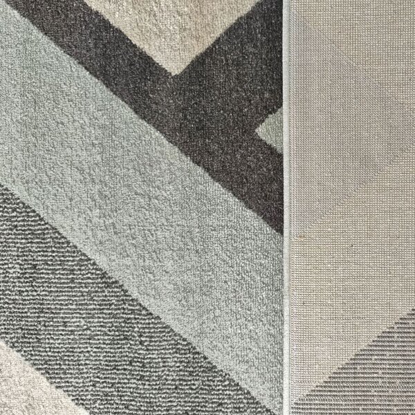 Kobercový ráj Kusový koberec Ladon 04 Geometrický šedý Rozměr: 120x170 cm