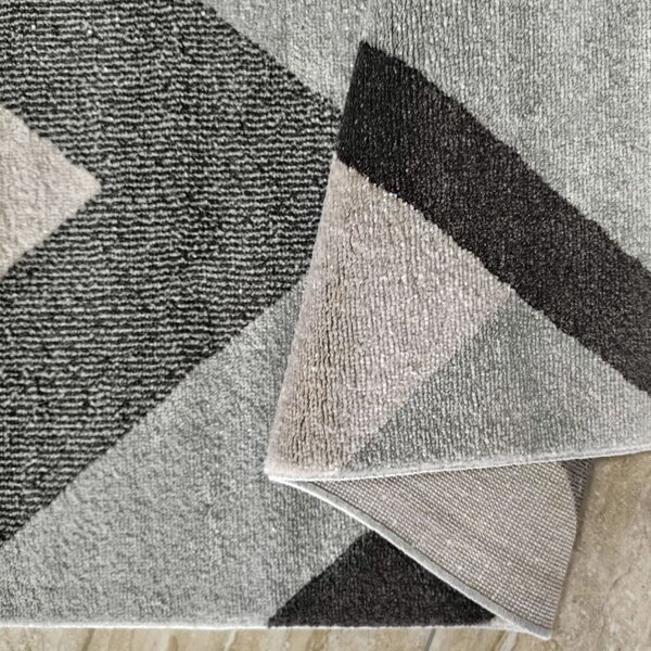 Kobercový ráj Kusový koberec Ladon 04 Geometrický šedý Rozměr: 120x170 cm
