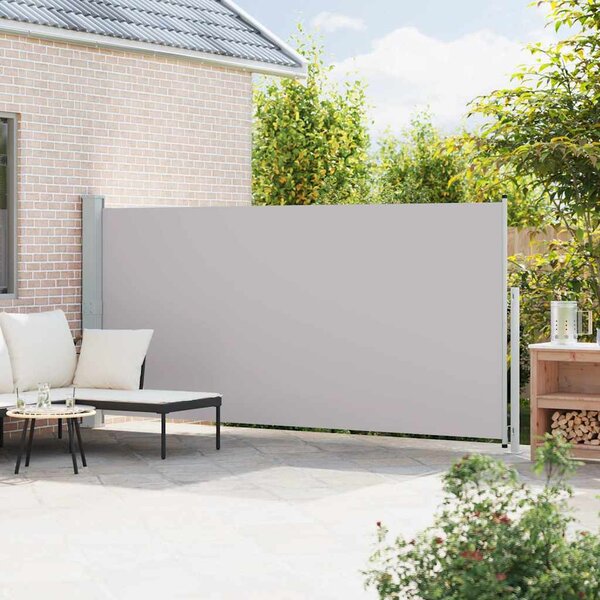 Zatahovací boční markýza 180 x 514 cm šedá 313407